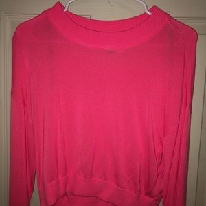 H&M Hot Pink Cropped Sweater